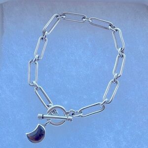 Tiger eye 925 sterling silver bracelet